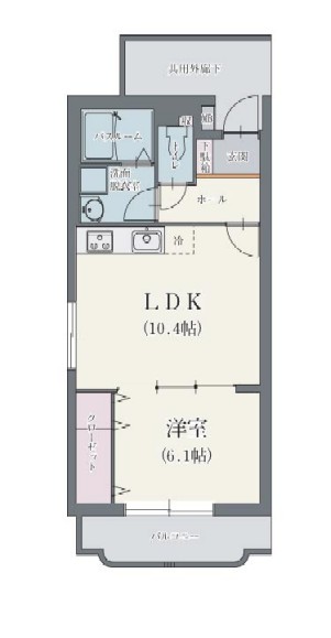 アビターレ上土狩の間取り