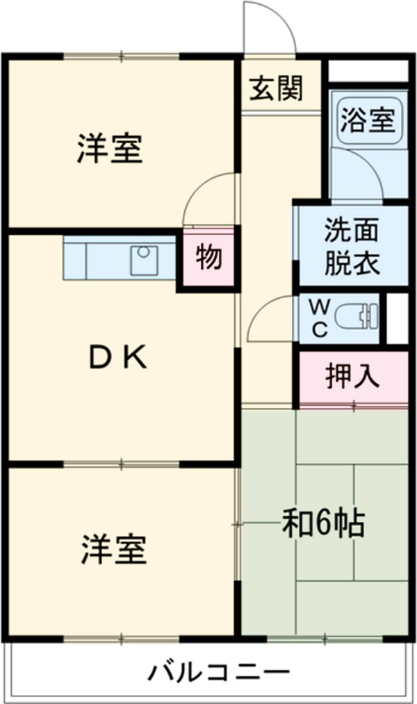 ネヴァランド上里の間取り