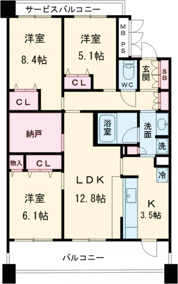 グランドテラス新宿の間取り