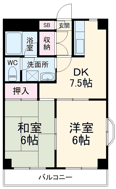 レナジア都町の間取り