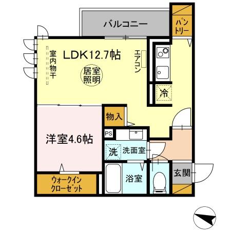 Felicidade（フェリシダージ）・210号室の間取り