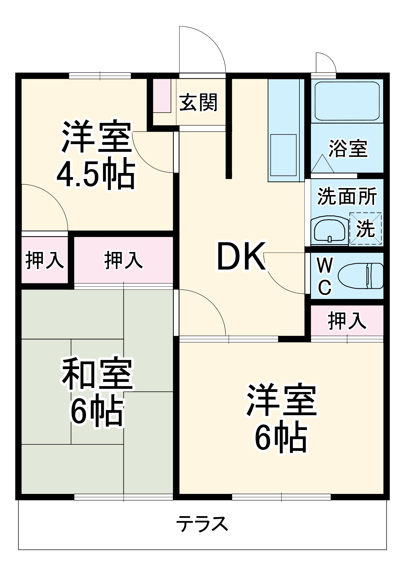 ファミールケイAの間取り