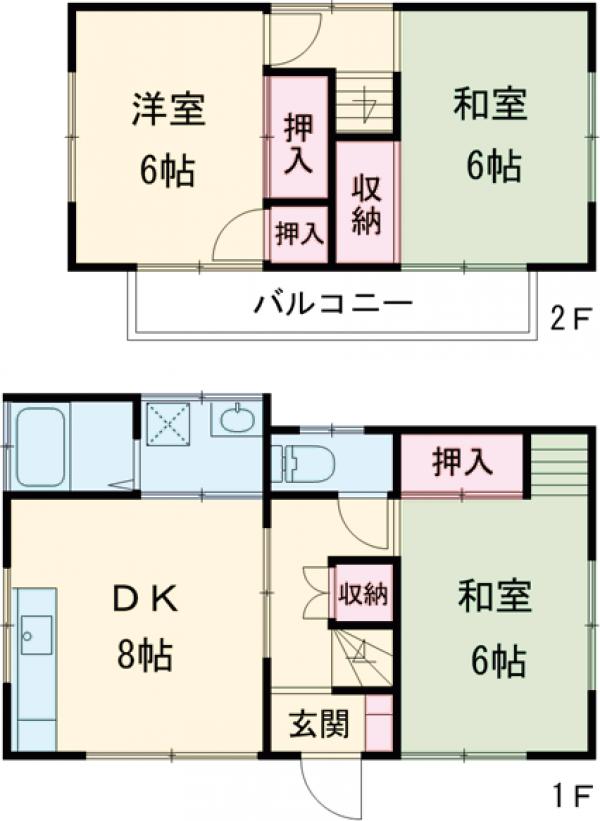 東和４丁目戸建・1号室の間取り
