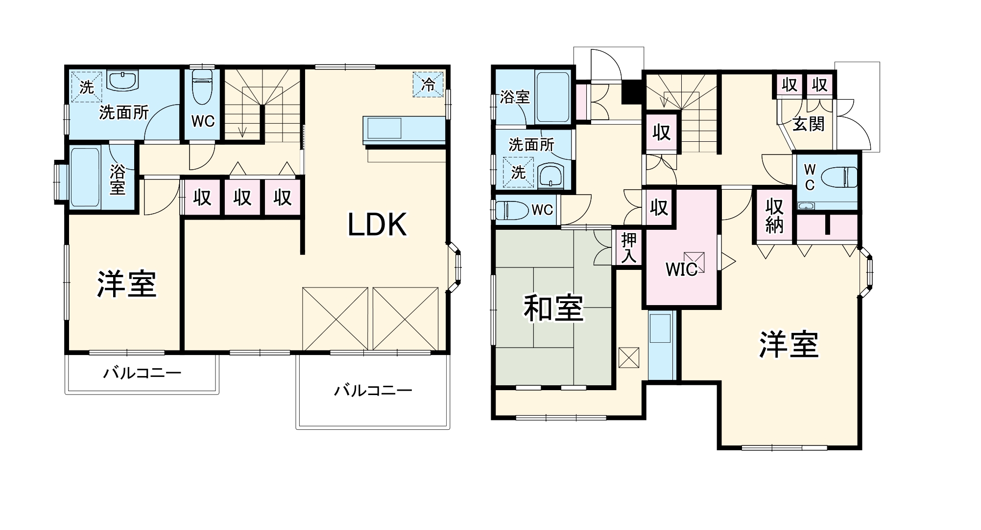 日野南5丁目戸建ての間取り
