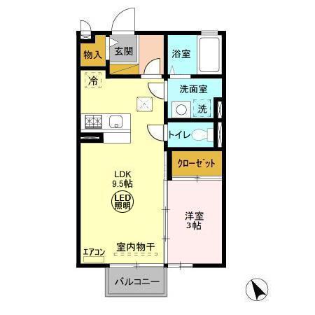 グランシャリオ Aの間取り