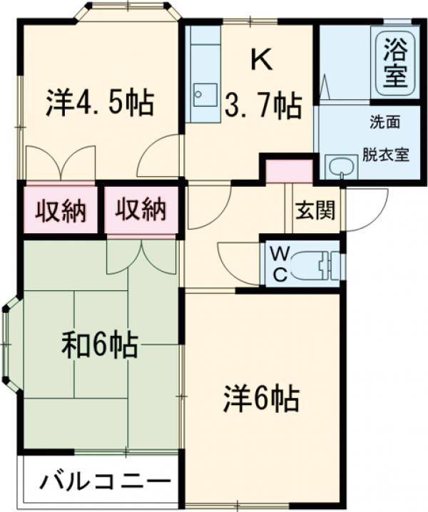 エクセルドーメキの間取り