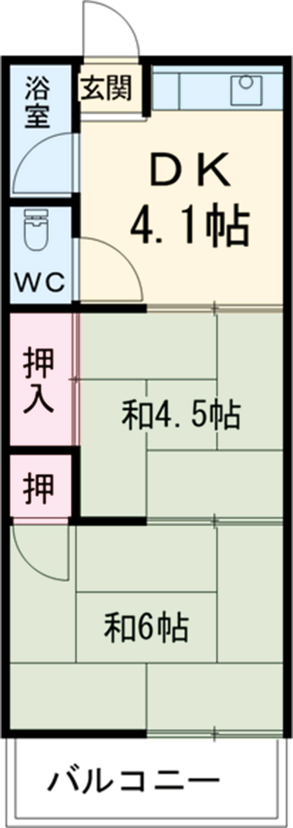 コーポ美芳の間取り