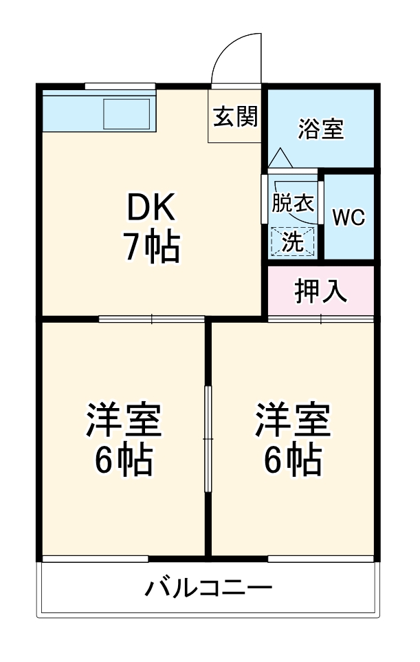 ファミールハイツBの間取り
