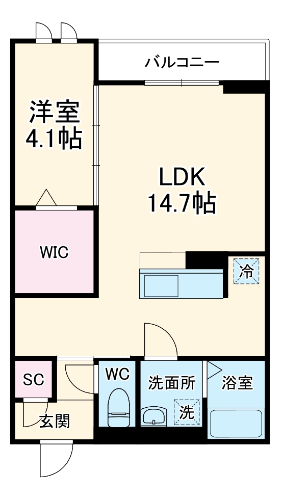 セントラルガーデン名駅東の間取り