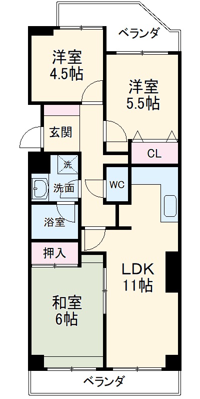 エスポア八事の間取り