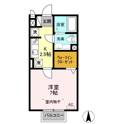 ドミトリーの間取り