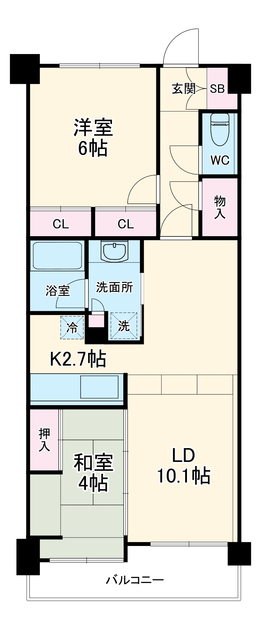 Ｍ　ＣＲＯＳＳの間取り