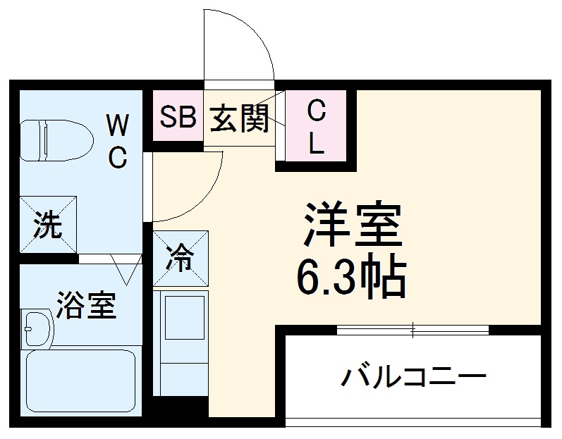 海神の完工年月(2022年4月)築の賃貸アパートの間取り
