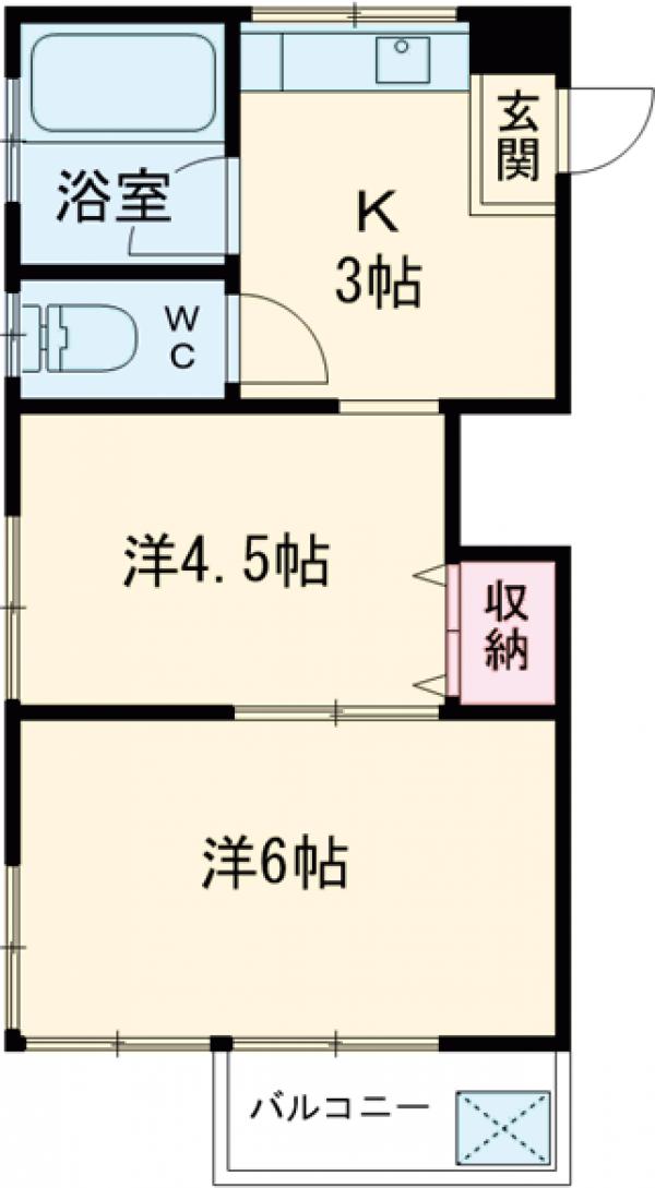 コーポ篠田の間取り