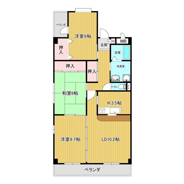 ネスト三吉の間取り