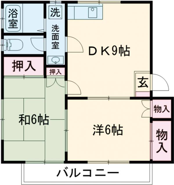 三浦ハイツAの間取り