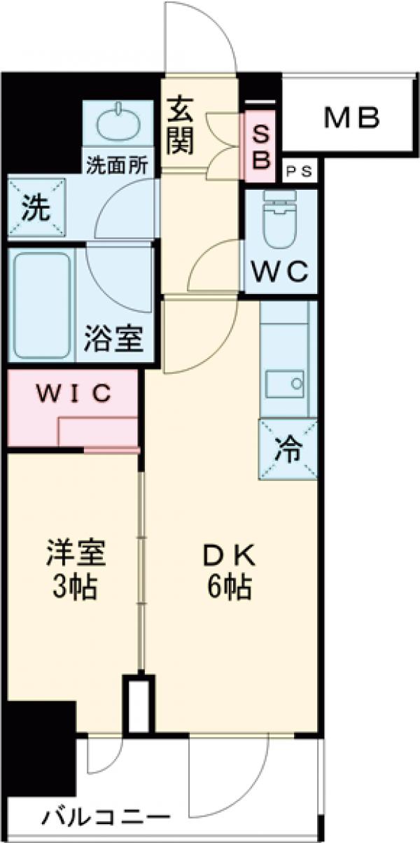 プライマルイプセ池尻大橋の間取り