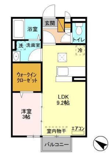 ミヤビーノ モナの間取り