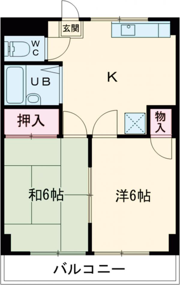 大沢コーポの間取り