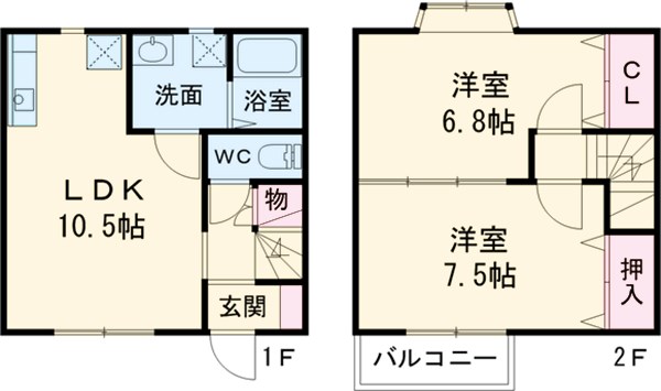 ステイ藤川・101号室の間取り