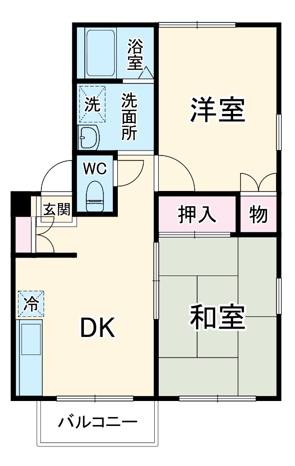 エステートピア三澤Bの間取り