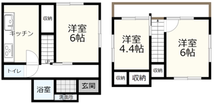 富里市七栄の間取り