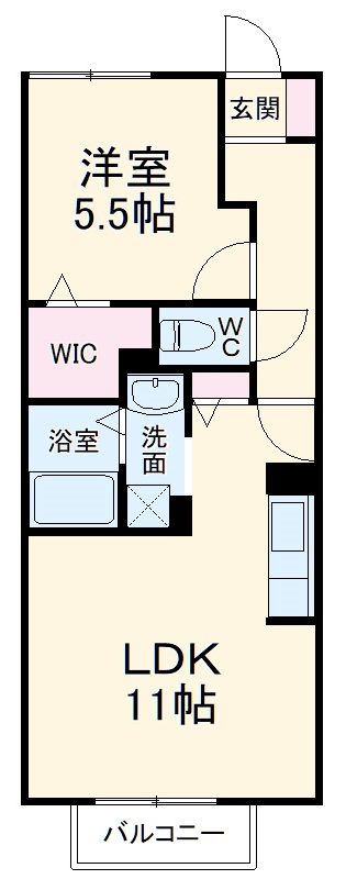 ウエストハイツの間取り