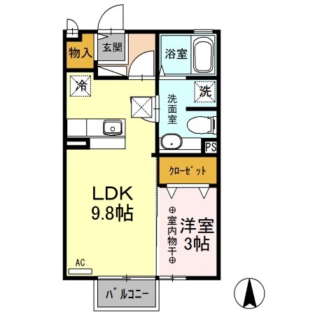 リズメゾンの間取り
