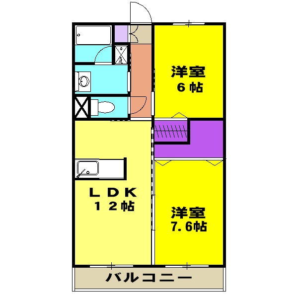 ナショナルガーデン小黒の間取り
