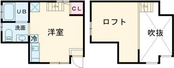 グランエッグス梅ヶ丘Wの間取り