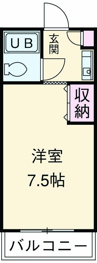 ヤングヴィレッジ嵯峨の間取り