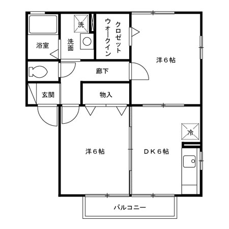 リヴィエールToki A/Bの間取り
