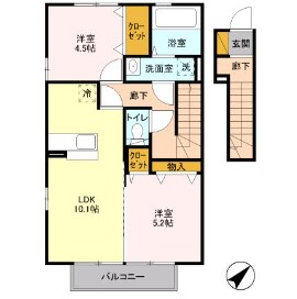 アムール岡崎 Aの間取り