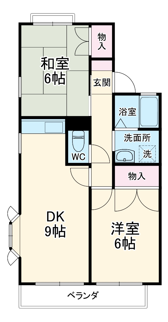 ドゥエル所沢Aの間取り