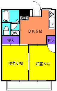 シティハイツユタカ2の間取り