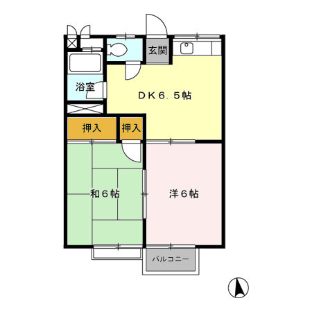 ハイグレード坪野谷 IIの間取り