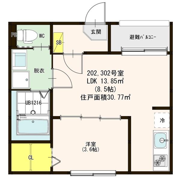 プレミアムテラス松葉町の間取り
