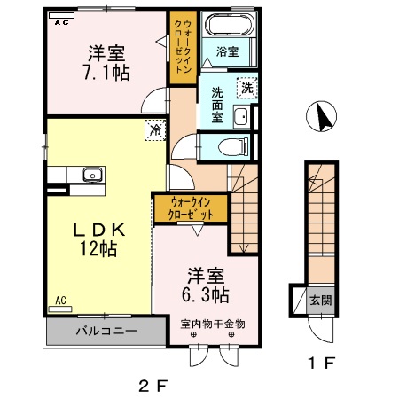 棒屋第3半田ハイツの間取り