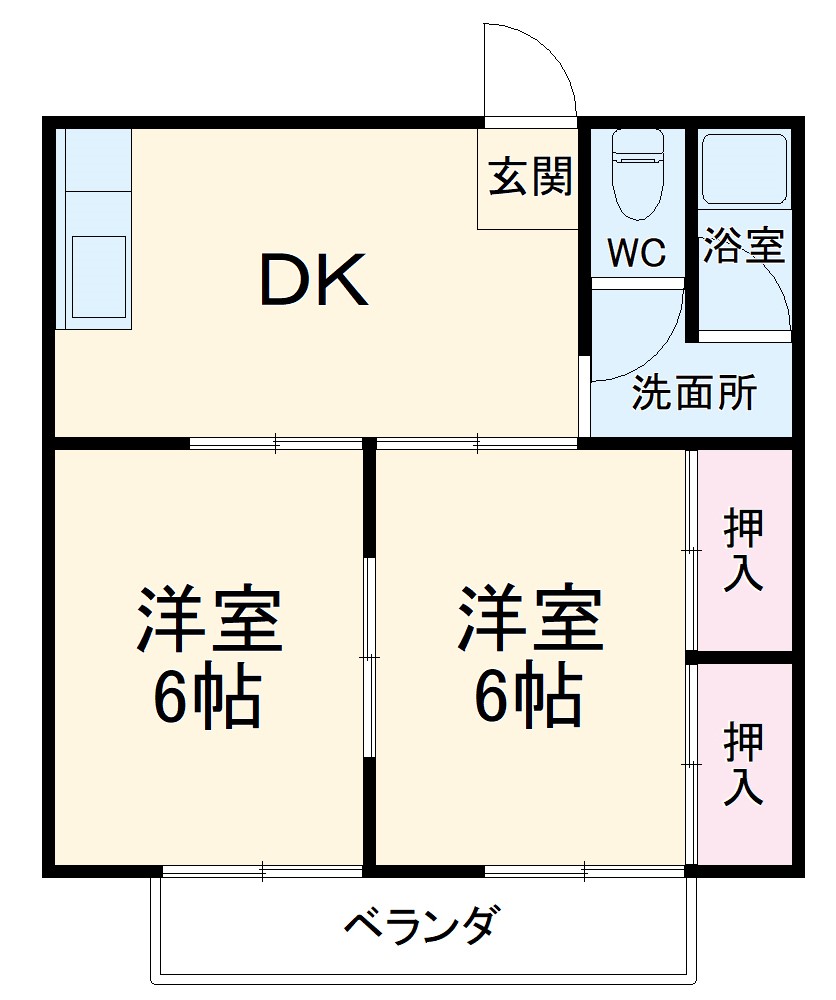 コーポいわおの間取り