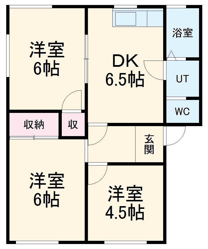 ファミール石川Bの間取り