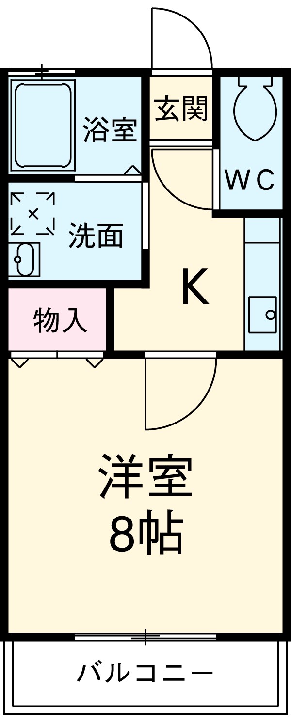 アジュール芳川の間取り