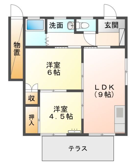 桂川住宅の間取り