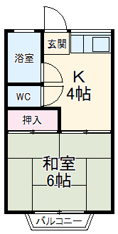 島田橋ハイツの間取り