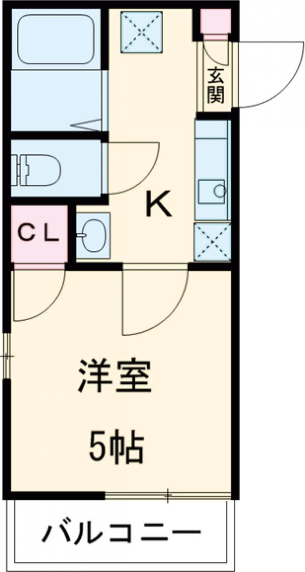 八広の完工年月(2018年1月)築の賃貸アパートの間取り