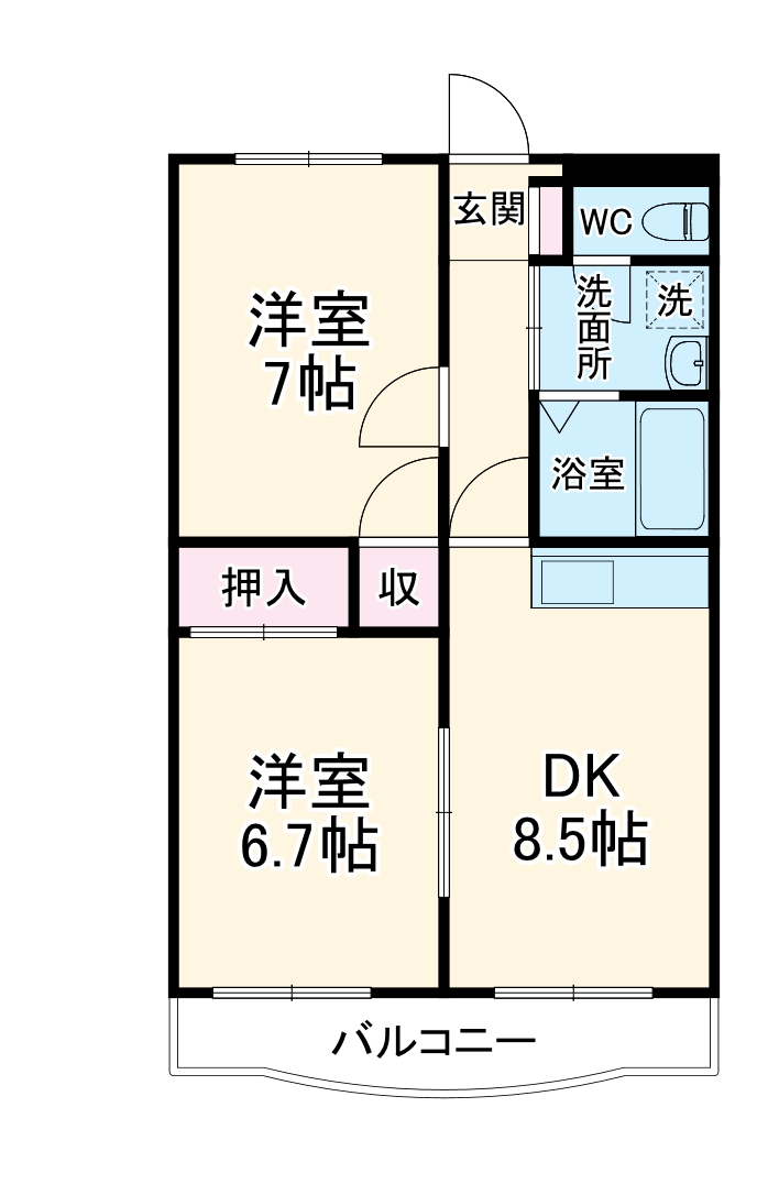 ハピネスマルカの間取り