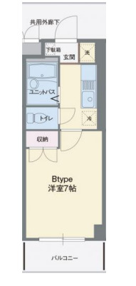 ヴィラ停雲の間取り