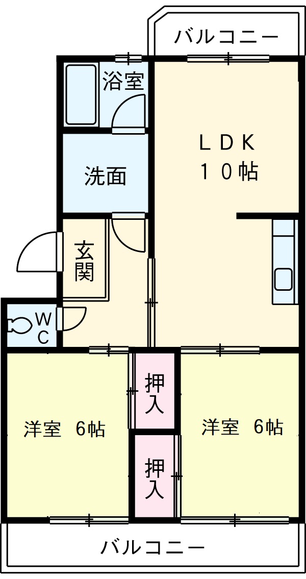 ニューシーズ宮地の間取り