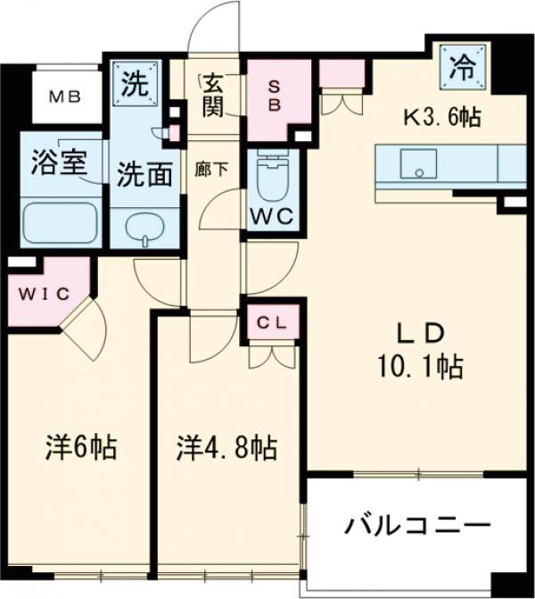 ライオンズ府中駅前の間取り