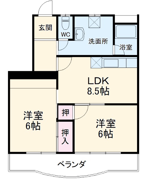 エステート杁ケ池の間取り