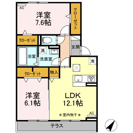 マーガレットの間取り